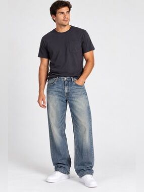 Mens Route 66 Original Clothing Co blue jeans Bootcut size 42x32 medium wash